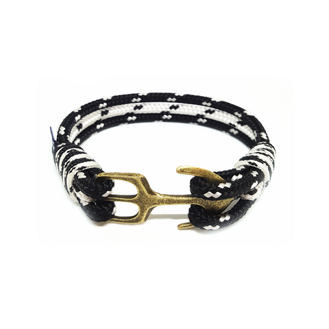 Bran Marion Black and White Nautical Bracelet