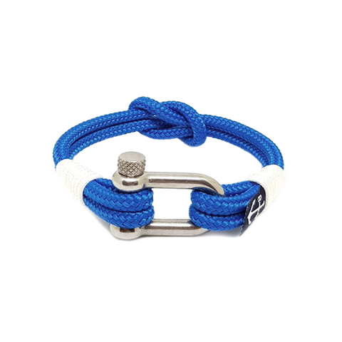 Blue and White Nautical Anklet