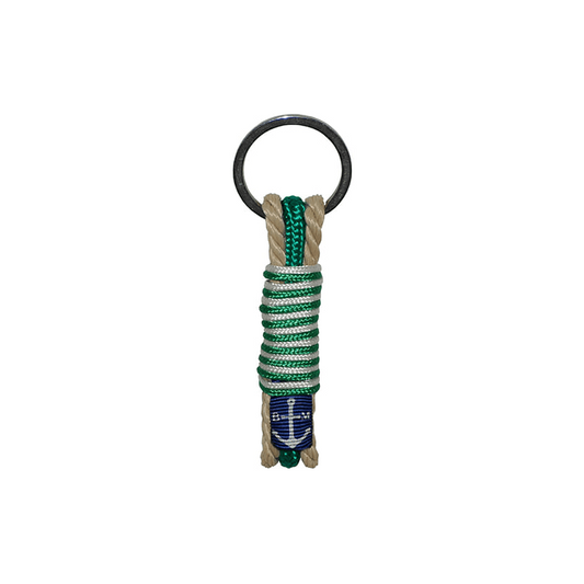 Classic Rope & Braided Green String Handmade Keychain