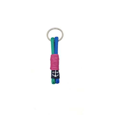 Blue-Green-Pink Wrap Handmade Keychain