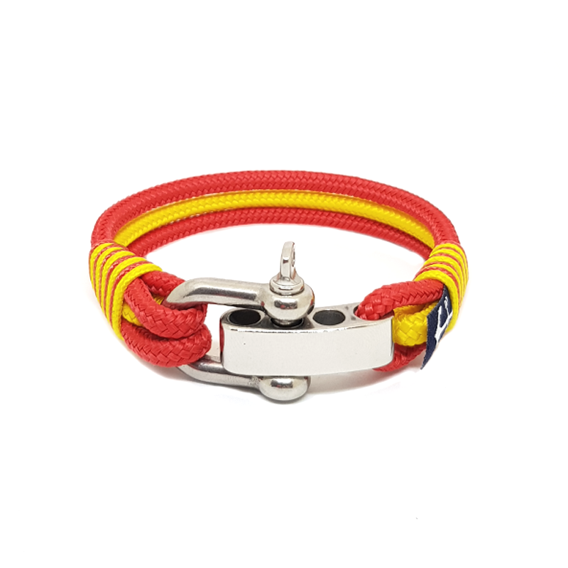 Adjustable Shackle Manchester United Nautical Bracelet by Bran Marion