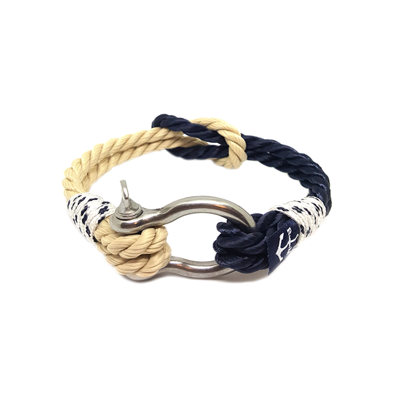 Classic Rope and Black Nautical Anklet