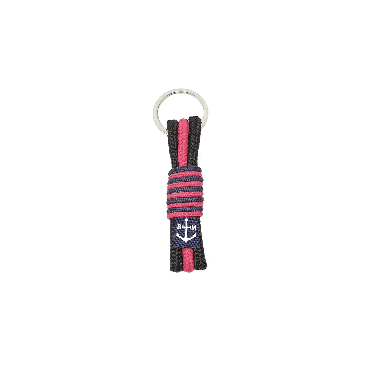 Black and Pink Handmade Keychain