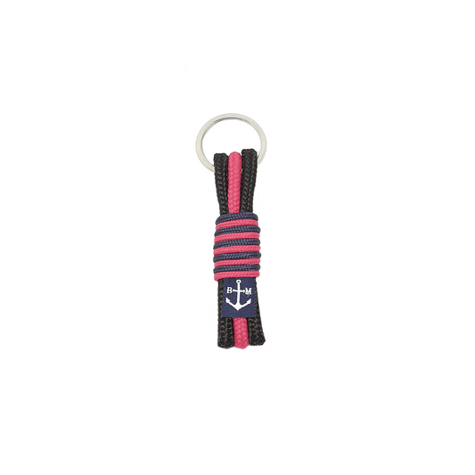 Black and Pink Handmade Keychain