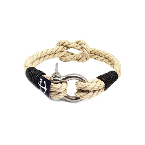 Classic Rope and Black Rope Nautical Bracelet by Bran Marion