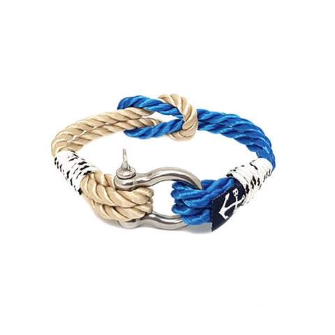 Classic Rope and Royal Blue Nautical Anklet