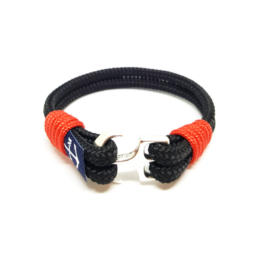 Bran Marion Black and Red Nautical Bracelet