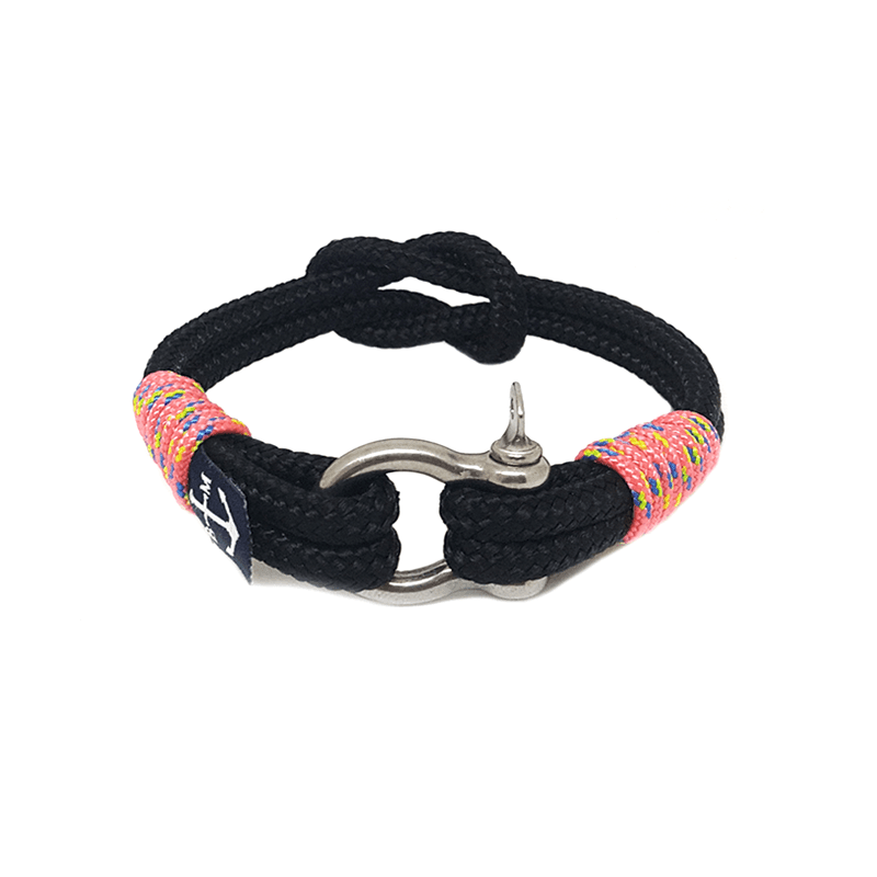 Black and Pink Nautical Bracelet