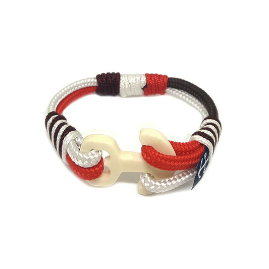 Wood Anchor Yachting Nautical Anklet