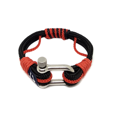 Black and Red Nautical Bracelet by Bran Marion