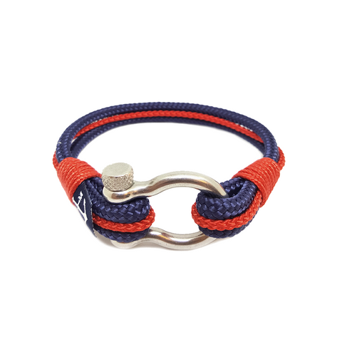 Bran Marion Blue and Red Nautical Anklet