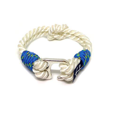 Blue and White Nautical Bracelet by Bran Marion