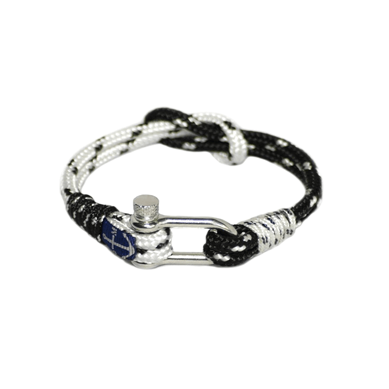 Black Dots & White Nautical Bracelet