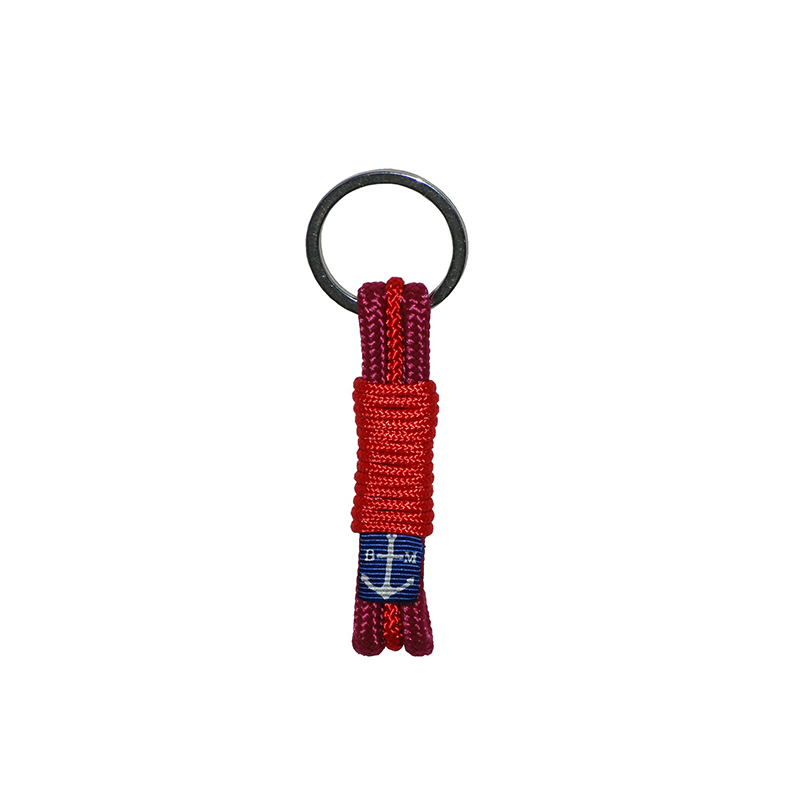 Bran Marion Burgundy and Red Handmade Line Keychain