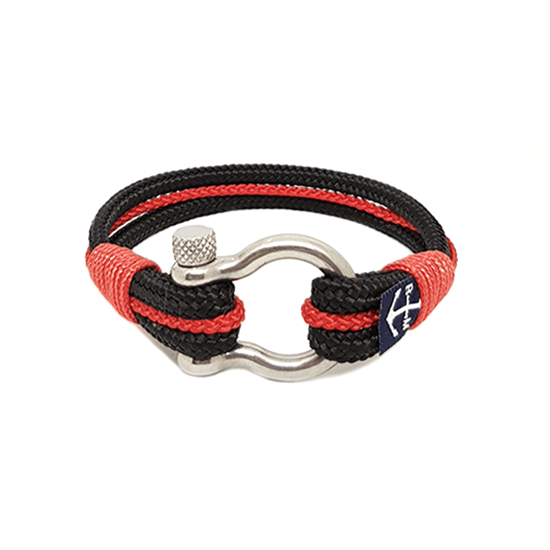 Bran Marion Black & Red Nautical Bracelet