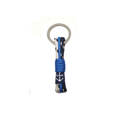 Bran Marion Black, White and Blue Keychain