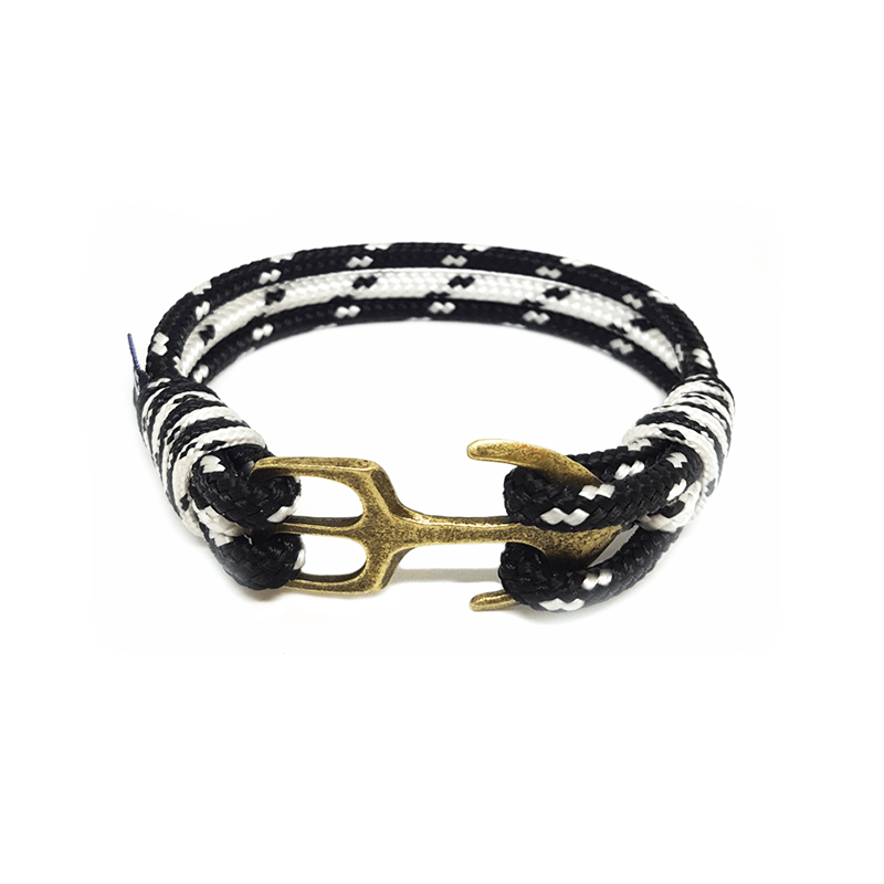 Bran Marion Black & White Nautical Bracelet