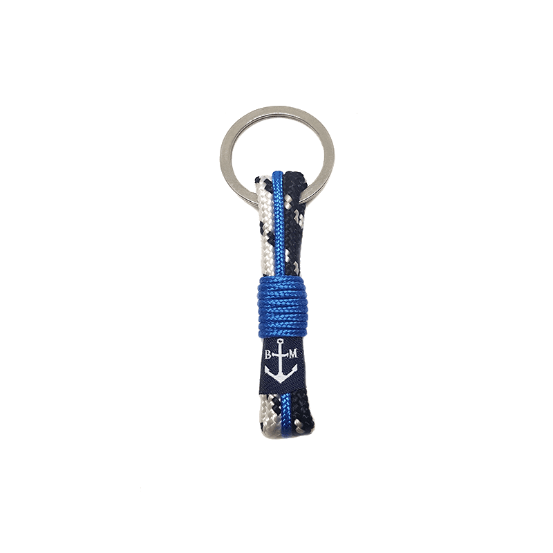 Bran Marion Black-White-Blue Keychain