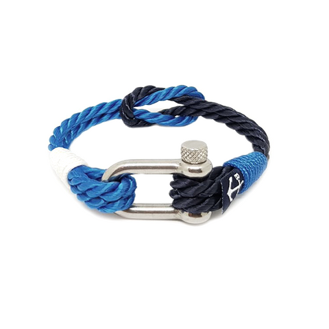 Twisted Blue Rope Nautical Bracelet by Bran Marion